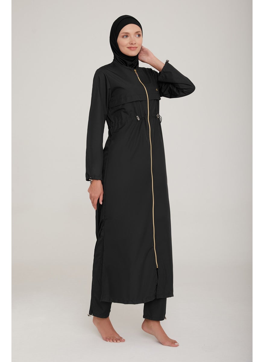 Remsa Mayo Remsa Swimsuit Long Full Length Parachute Full Covered Hijab Swimsuit Chaand 1267 Black Remsa Swimsuit  - Image 2
