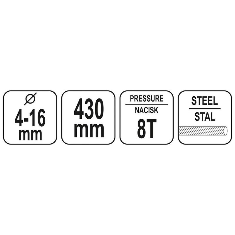 Yato Yato YT22871 Hydraulic CutterReplacement BladesPower ToolsIndustrial ToolsHome ToolsCutting ToolsProfessional ToolsTool Kitcutting rods and wires from 412mm diameter - Image 2