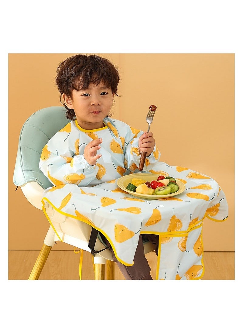 MIXDE Waterproof Anti-dirty Sleeved Weaning Bib Dining Chair Cover for 6-48 Months  - Image 1