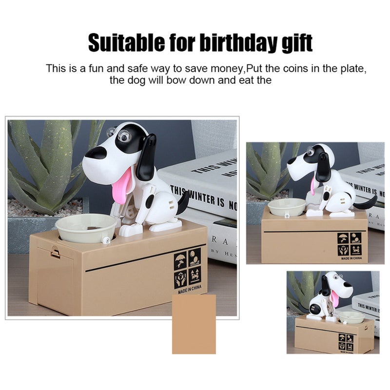 Innovative Electric Cartoon Dog Eating Money Box Cute Saving Pot Chidren Birthday Gift - Image 4