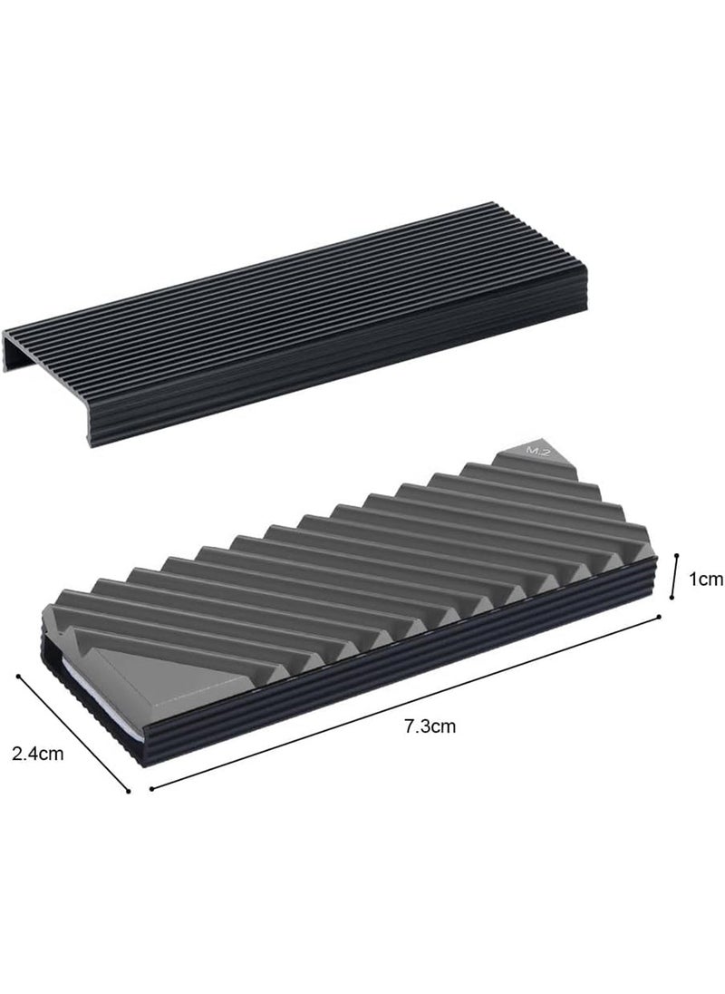 Aookay M.2 Heatsink Cooler, PS5 SSD Heatsink M.2 2280 SSD Heatsink Aluminum Double-Sided NVME Heat Sinks for PS5 Computer PC (Gray)  - Image 5
