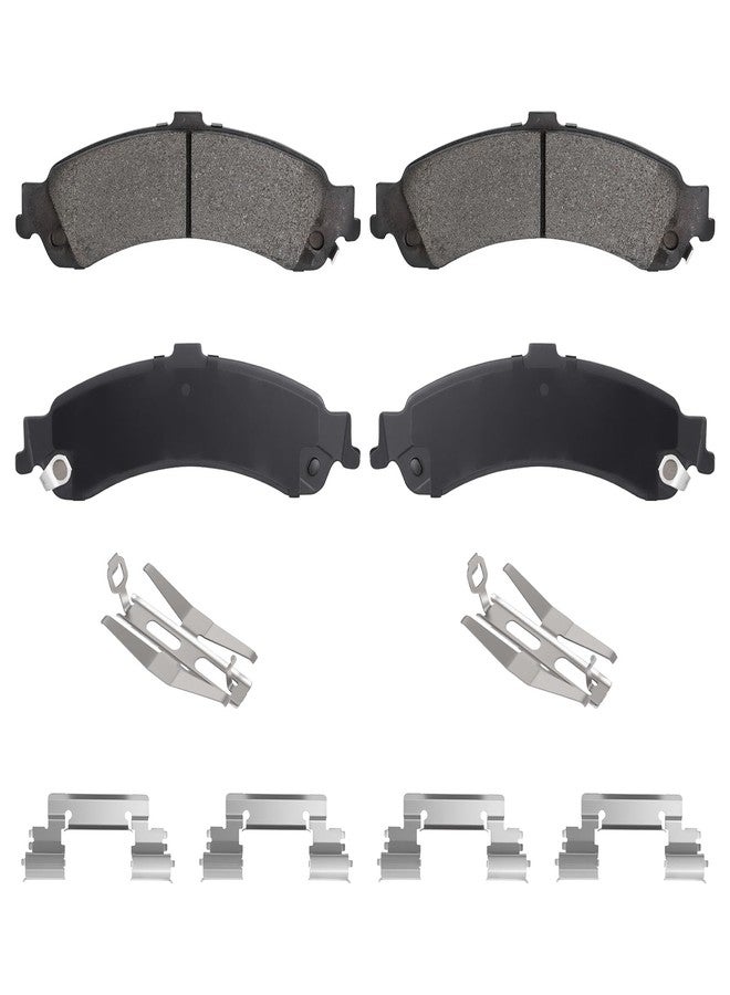 AEagle طقم تيل فرامل سيراميك خلفي لسيارات شيفروليه سيلفرادو 1500، وجي إم سي سييرا 1500 (2001-2006)، وسوبربان 1500، وتاهو، ويوكون XL 1500 (2000-2006)، وكاديلاك إسكاليد ESV EXT، وأفالانش 1500 (2002-2006)، 4 قطع - Image 1