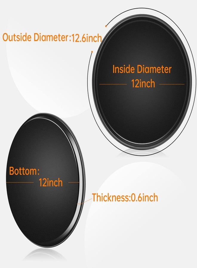 ODDIER 13inch Nonstick Pizza Pan，Carbon Steel Baking Oven Pizza Tray Pie Pans - Image 2