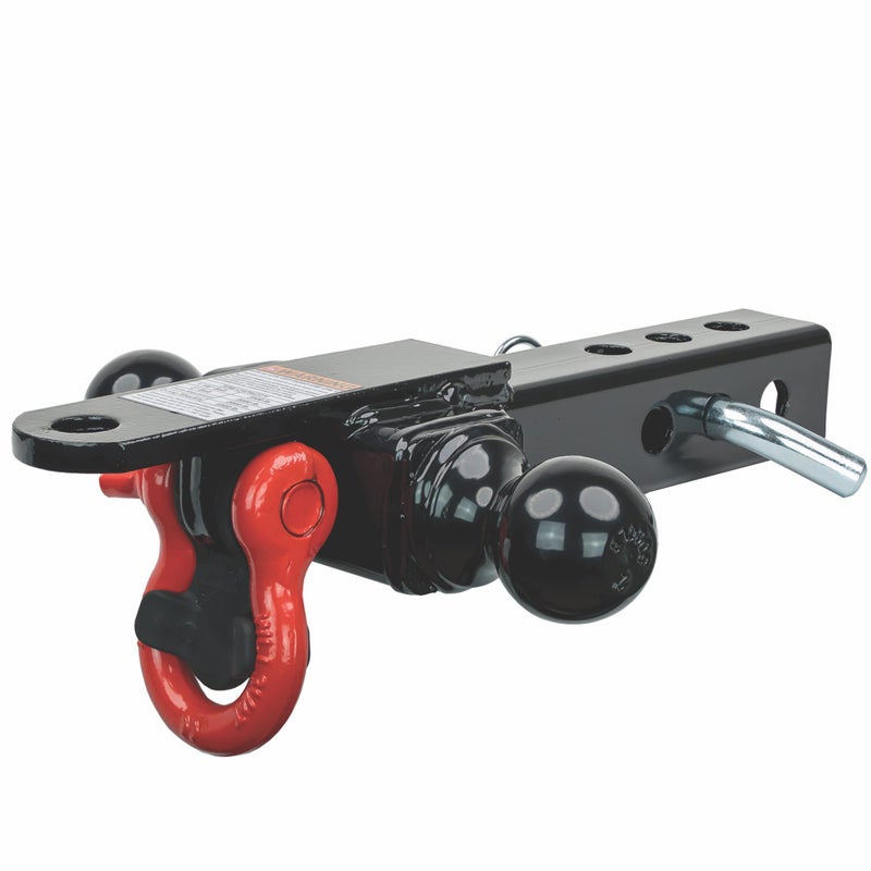 ATVUTV Tek Elite 4Way Hitch 178 2 Ball mounts Pin Pull Towing Shackle