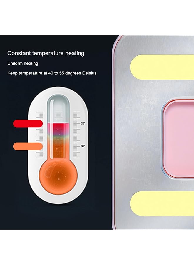 Excefore Wipes Warmer Baby Wipe Heater Warm Wipes For Babies Usb Powered Wipe Warmer Travel Wipes Warmer Baby Shower Gifts Portable Wipes Warmer For Car Use (Pink) - Image 3