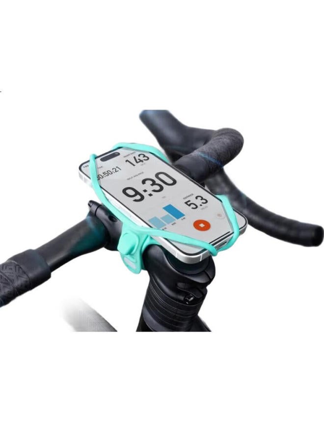Bone Road Bike Phone Holder Integrated Handlebar Super Lightweight Silicone Mountain Bike Riding Navigation Fixed Bracket Shockproof - Image 1