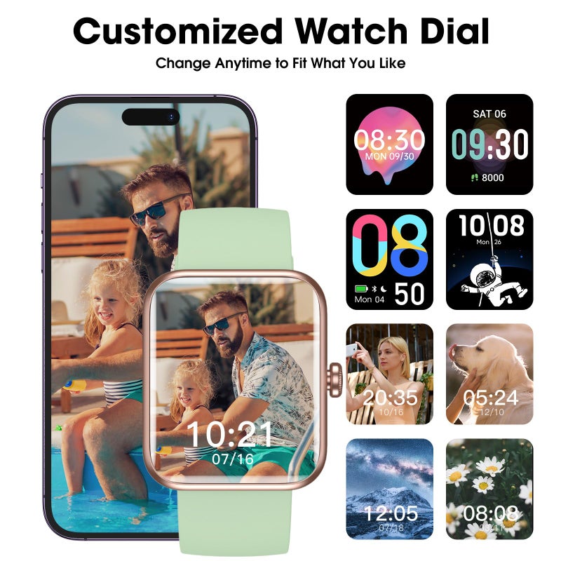 TYKOIT Smart Watch, Fitness Tracker with Heart Rate Monitor, Blood Oxygen, Sleep Watch, 41mm Touchscreen Smartwatch for Android iOS Swimming Waterproof Pedometer Step Calories Tracker for Women Men - Image 5
