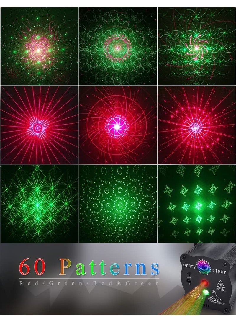 WALALLA Stage Lights Party Lights DJ Disco Lights, Sound Activated Strobe Lights with Remote Control Laser Lights Show Projector, Glow Party Decor,Suitable for Dance Party Karaoke Living Room - Image 5