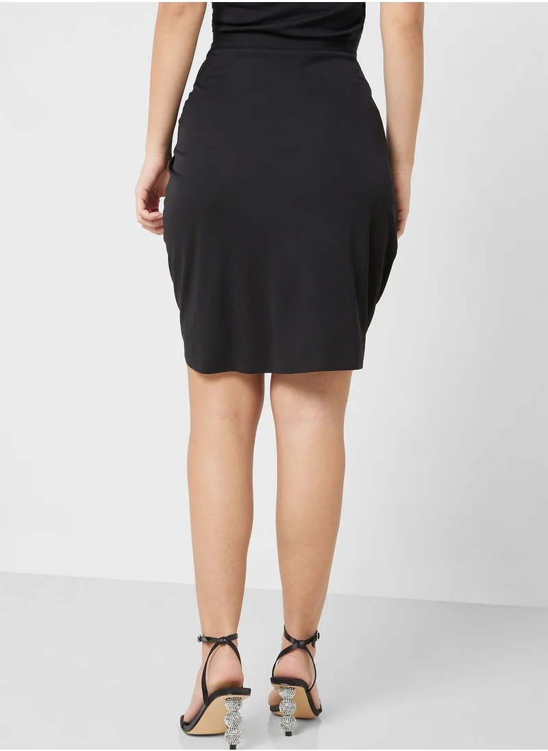 Lauren Ralph Lauren High Waist Wrap Skirt