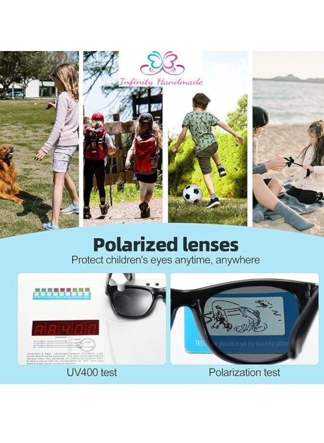 Children Polarized Sunglasses Fashion, Silicone Flexible Safety, boy & girl, Outdoor, With the highest security Polarized,S8227, from Seller INFINITYHANDMADE Only - Image 5