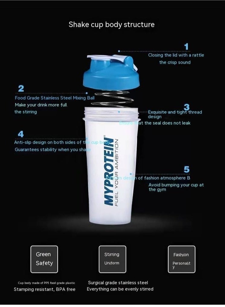Myprotein Protein Powder Shaker Bottle, 621ml Shaker Bottle with Storage, Leak Proof Protein Shaker Bottle with Storage for Whey, Vegan, Creatine, BCAA, Perfect for Pre/Post-Workout - Image 4