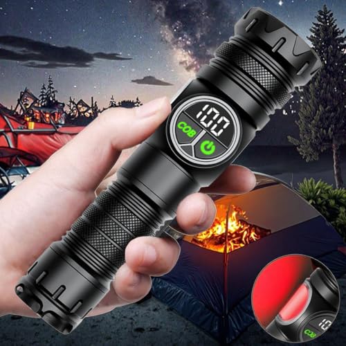 Sarjak 30W White Laser Lamp Most Powerful Rechargeable Torch Light Long Range | Waterproof Emergency LED Light | Camping, Outdoor, Home Use | USB Charging | Self Defense Flashlight - Image 3