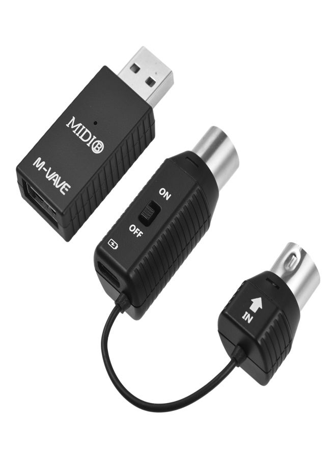 ام- فيفي نظام الإرسال اللاسلكي المصغر M-VAVE MS1، نظام MIDI، محول MIDI لاسلكي، يدعم التوصيل والتشغيل للأجهزة المزودة بواجهة MIDI - Image 1