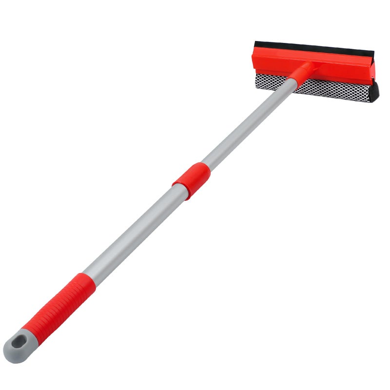 MAVRIZ Windshield Cleaner Tool 2 in 1 Car Window Squeegee with Extendable Handle (18"-28.5") Window Cleaner with Squeegee and Sponge for Shower, Glass Cleaning - Image 1