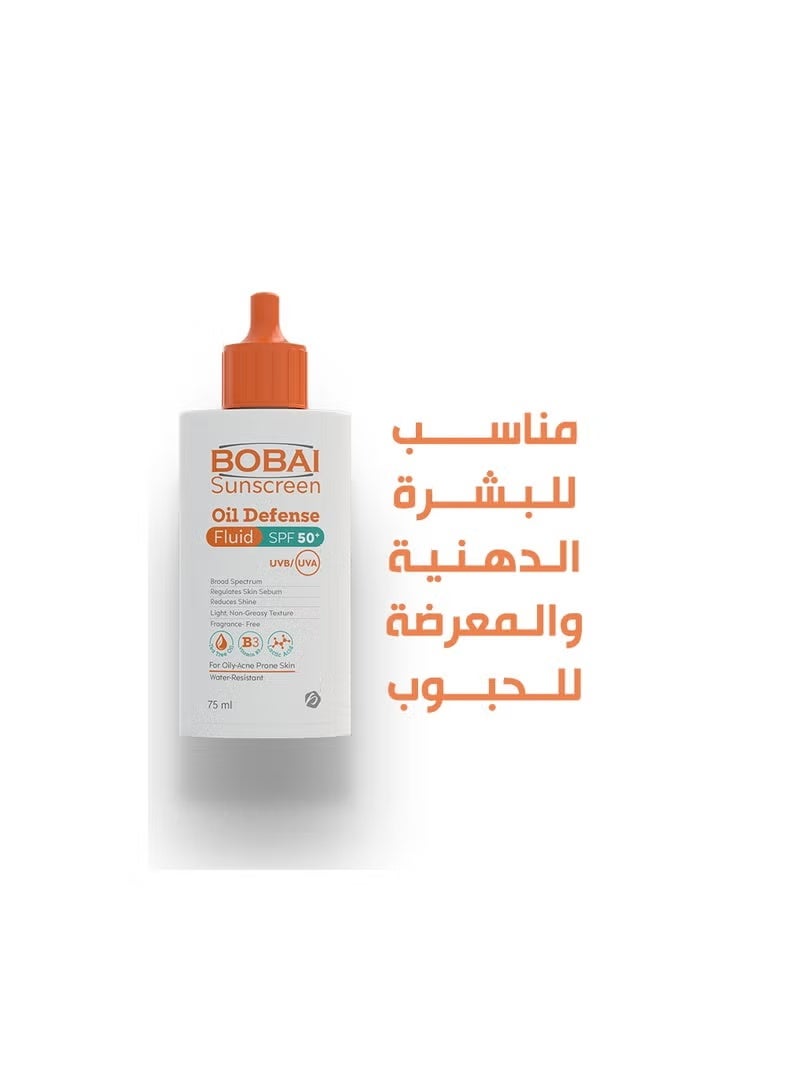 bobai Sunscreen Oil Defense Fluid SPF 50+ - Image 4