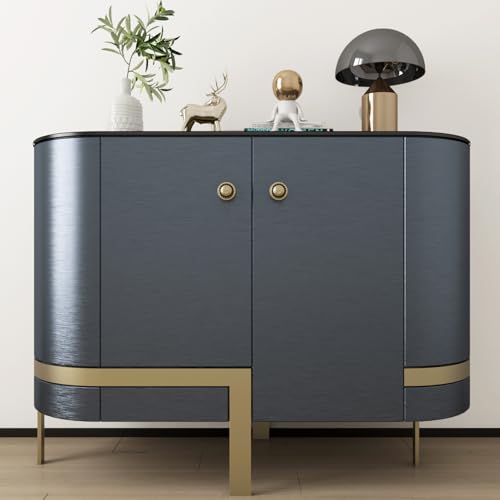 LACHEERY Brushed Stainless Steel Contact Paper for Appliances Thick Navy Blue Metallic Wallpaper Peel and Stick Blue Contact Paper for Kitchen Cabinets Drawers Fridge Countertops Vinyl Wrap 15.8"x80" - Image 5