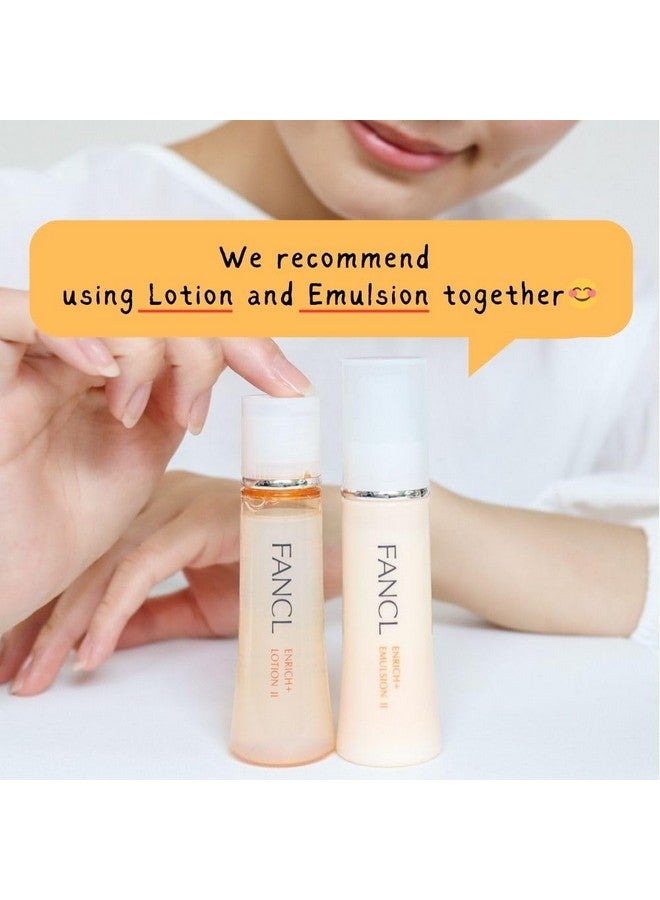Fancl FANCL Enrich+ Lotion II - 100% Preservative-Free, Facial Lotion with Niacinamide, Hydration, Anti-Aging, Firming & Elasticity Solutions for All Skin Types  - Image 5