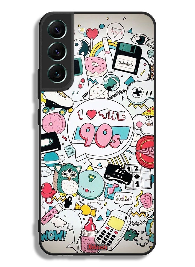Tolwak Samsung Galaxy S22 5G Protective Case Cover I Love The 90s - Image 3