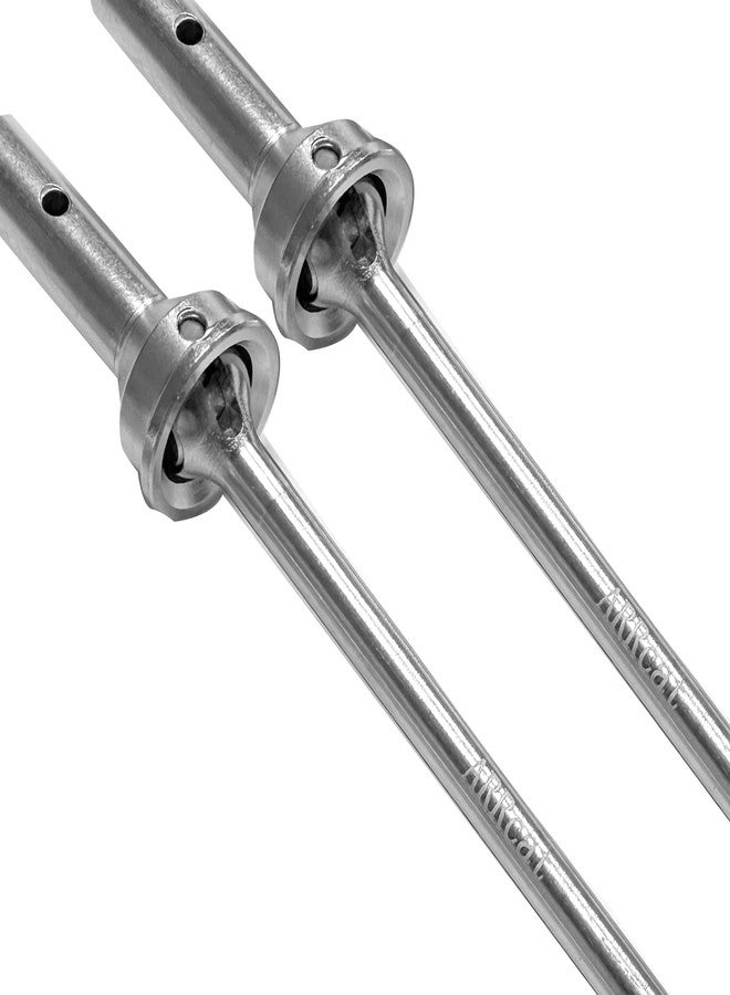 مجموعة ترقية عمود الدوران من ARRCat لسيارات Typhon 6s Blx و Infraction 6s Blx و Felony 6s Blx و Limitless Roller بمقياس 1/8، تتضمن 4 قطع من محاور عمود الدوران الأمامي والخلفي (إصدار مُحسّن)، لون فضي. - Image 5