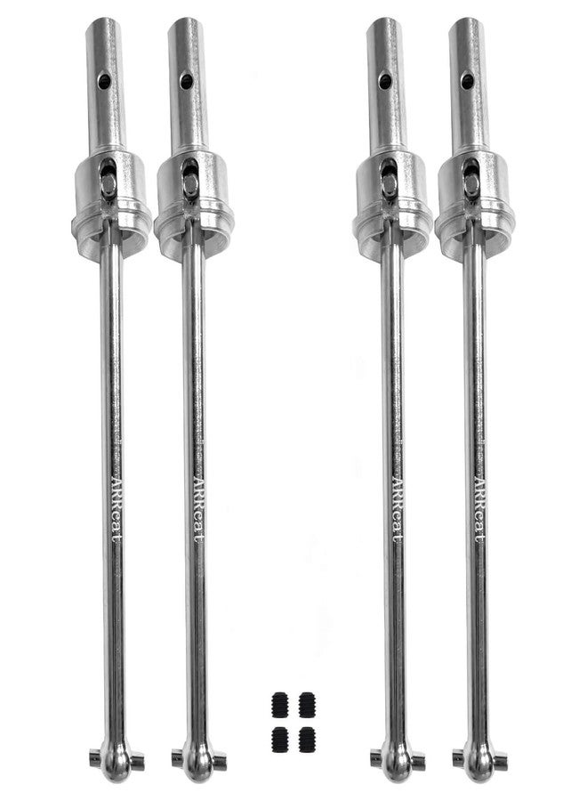 مجموعة ترقية عمود الدوران من ARRCat لسيارات Typhon 6s Blx و Infraction 6s Blx و Felony 6s Blx و Limitless Roller بمقياس 1/8، تتضمن 4 قطع من محاور عمود الدوران الأمامي والخلفي (إصدار مُحسّن)، لون فضي. - Image 1