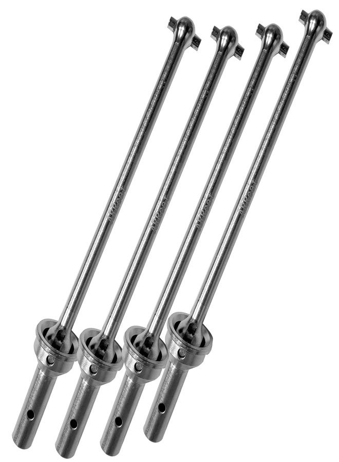 مجموعة ترقية عمود الدوران من ARRCat لسيارات Typhon 6s Blx و Infraction 6s Blx و Felony 6s Blx و Limitless Roller بمقياس 1/8، تتضمن 4 قطع من محاور عمود الدوران الأمامي والخلفي (إصدار مُحسّن)، لون فضي. - Image 4