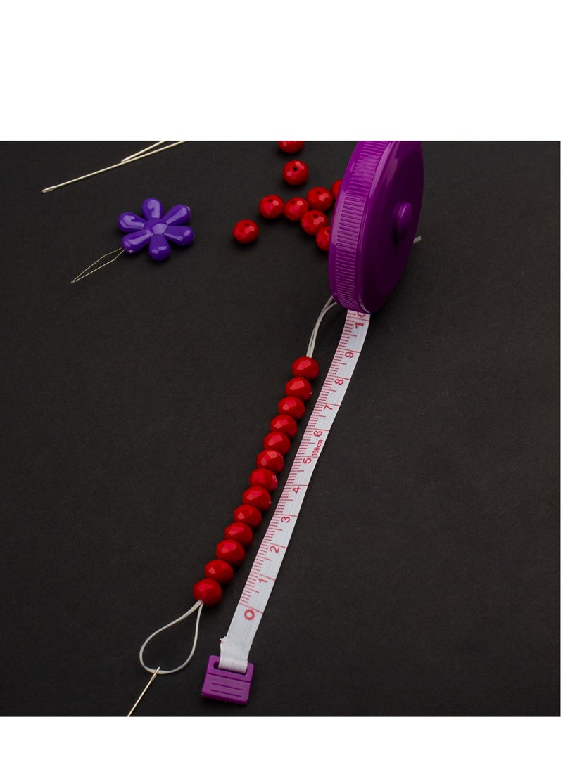 SOLARAE 58Pcs Beading Needles for Jewelry Making Seed Beads Tools Include 40 Long Straight and 8 Big Eye Beading Needles Needle Bottle Thimble Needle Threaders Securing Clip and Tape Measure - Image 5