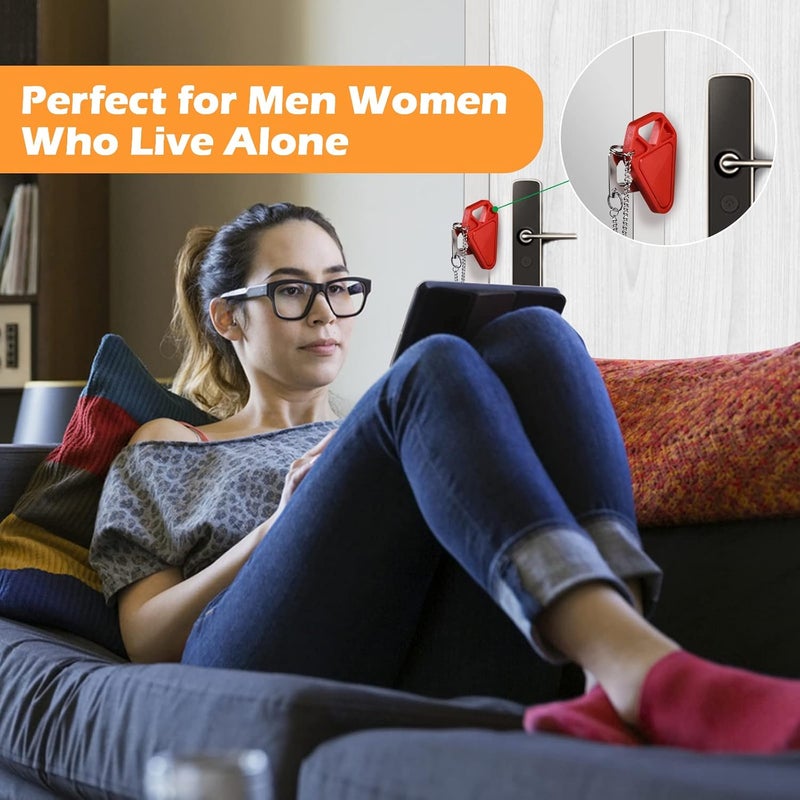 WINONLY Portable Door Lock Travel Door Locks for Hotel Rooms Apartment Locks Home Security Defender Door Lock Latch Extra Door Locker from Inside Safety Door Locks for Travelers Portable Lock for Door - Image 5