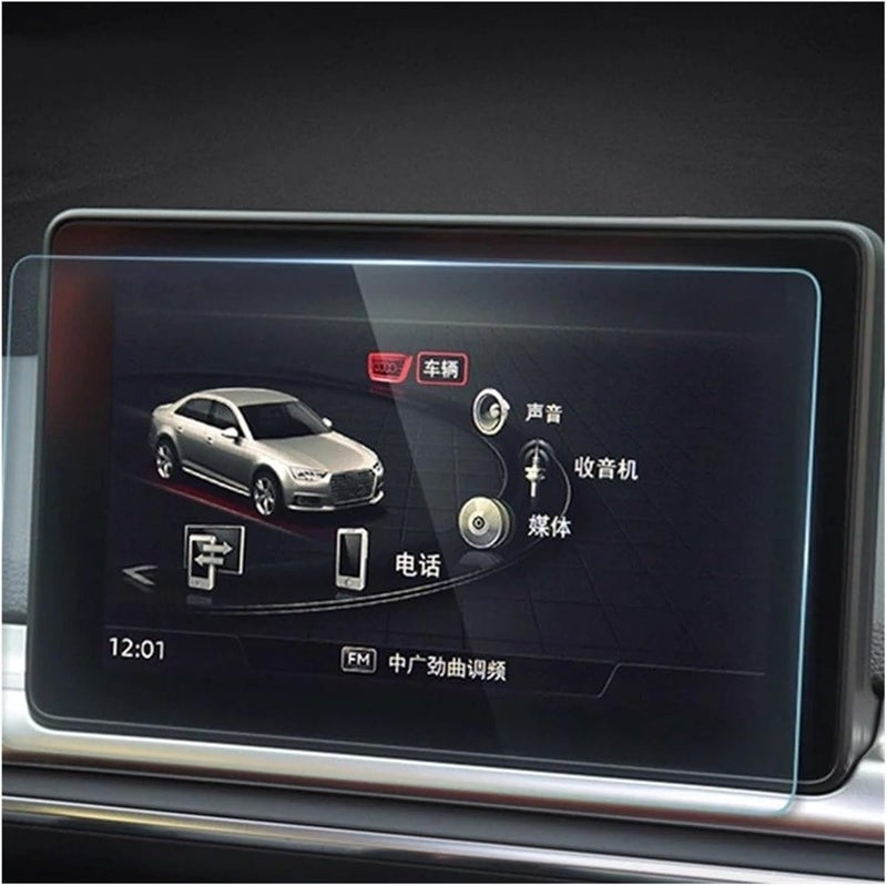 Car GPS Protective Film For A4 For A5 S4 S5 B9 For Q5 2017 2018 2019 Car Tempered Glass GPS Navigation Screen Protector Film Protection(10 inch HD) - Image 3