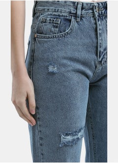 Front Ripped Mom-Fit Standard Blue Jeans - pzsku/ZCD5ABEF83318349E9669Z/45/_/1738746859/e902ac2e-6e32-4e48-b9f0-d779d47fde50