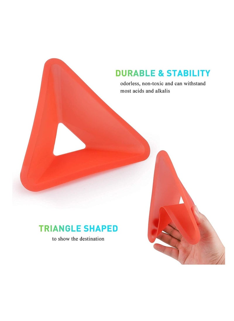 ULTIMAX Soccer Disc Cones, 50 Packs Agility Training Cones Multicolor Flexible Durable, Training Equipment for Football, Basketball, Agility, Field Marker, Spot Marker  - Image 2