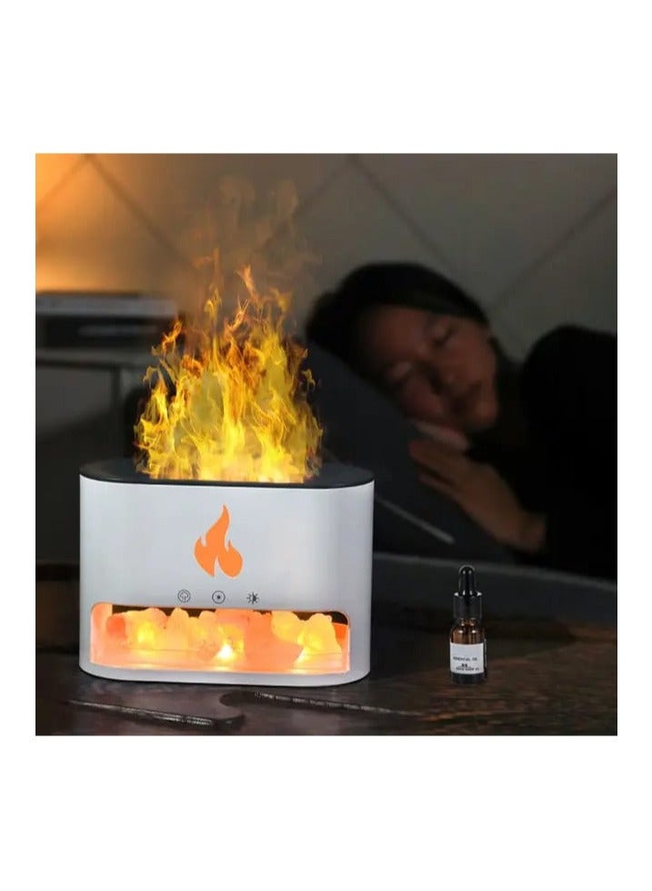 Denx Healthy Living Salt Stone Flame Aroma Therapy Machine - Image 3