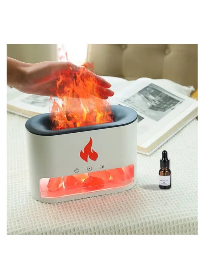 Denx Healthy Living Salt Stone Flame Aroma Therapy Machine - Image 2
