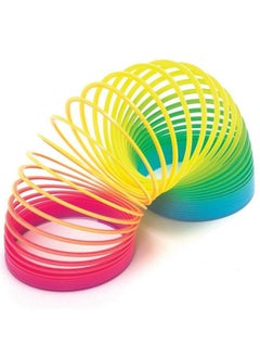 شيف سوفت ألعاب Shivsoft Magic Spring Rainbow Bouncy Slinky القابلة للتمدد (عبوة من 6 قطع)  - Image 4