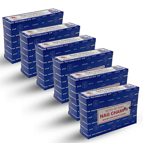 TRUMIRI Nag Champa Backflow Incense Cones for Waterfall Aromatic Smoke Fountain Haze Falls and Mat Bundle - Pack of 6 - Image 5