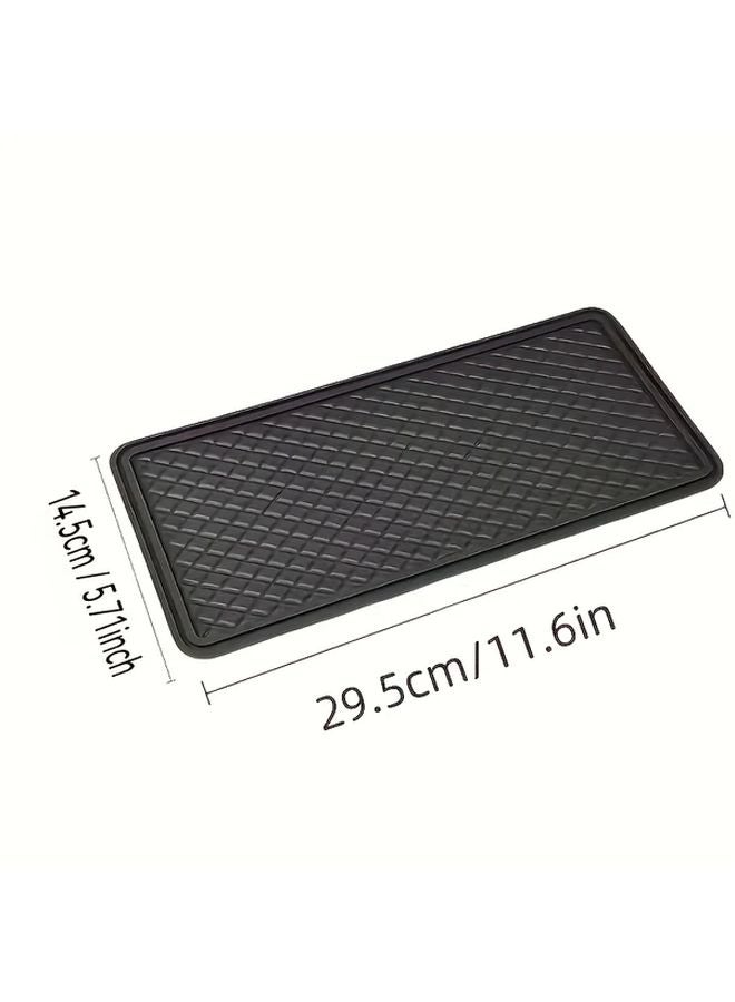 Black Non Slip Car Dashboard Mat Adhesive PVC Anti Slip Pad for iPhone Keys Cup Holders - Image 4