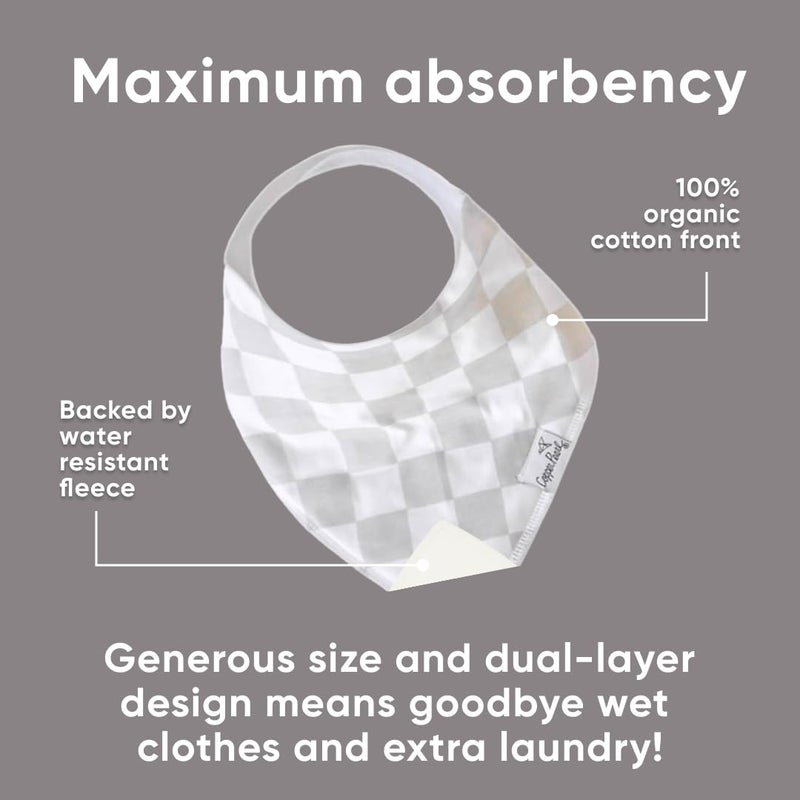 Copper Pearl 6 Pack Soft Cotton Baby Bibs for Drooling and Teething, Absorbent Drool Bibs for Baby Girl and Boy, Adjustable to Fit Newborns to Toddlers, Tons of Styles (Henry Set) - Image 2