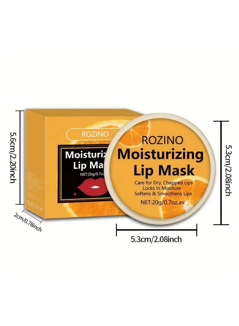 Rozino 20g ROZINO Unisex-Adult Glossy Finish Lip Mask,  All Skin Types, Orange-Infused Moisturizing Lip Care for Soft, Smooth, and Nourished Lips - Image 4