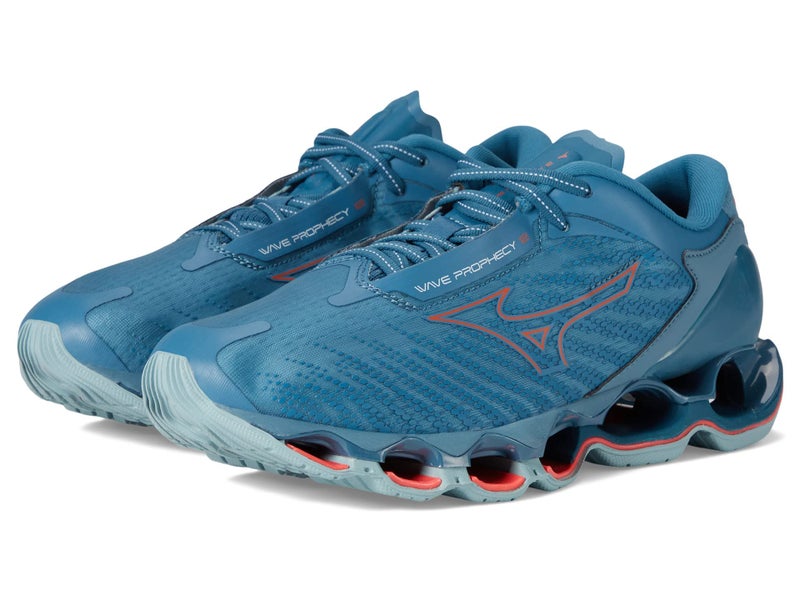 Mizuno Mens Wave Prophecy 12 Running Shoe, Forget Me Not-Soleil, 11.5 Regular - Image 2