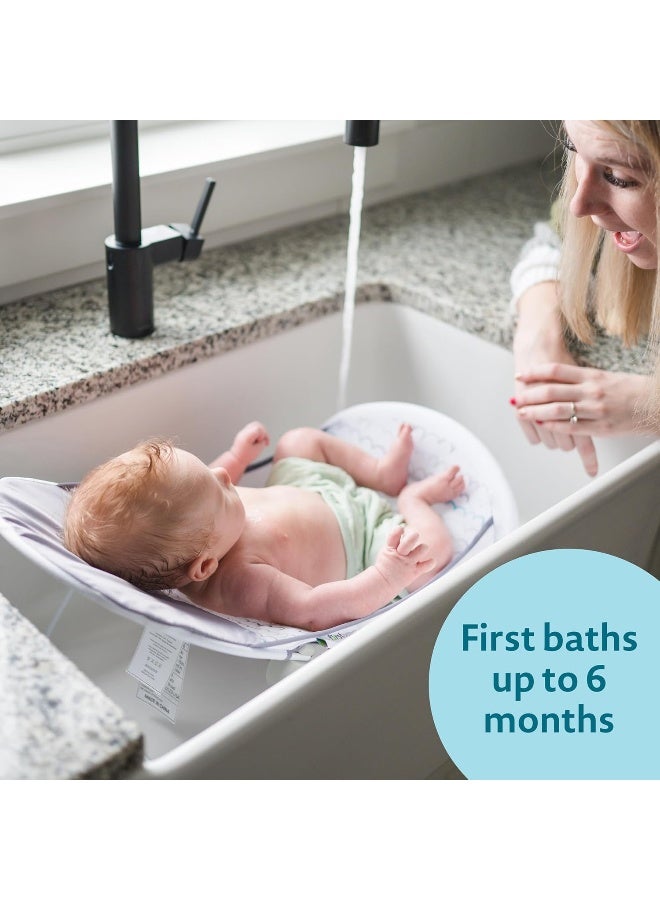 the FIRST years حمام الأطفال القابل للطي من ذا فيرست ييرز - حوض استحمام للأطفال من الرضع إلى toddlers - مقعد غير قابل للانزلاق - للاستخدام في الحوض أو حوض الاستحمام - Image 4