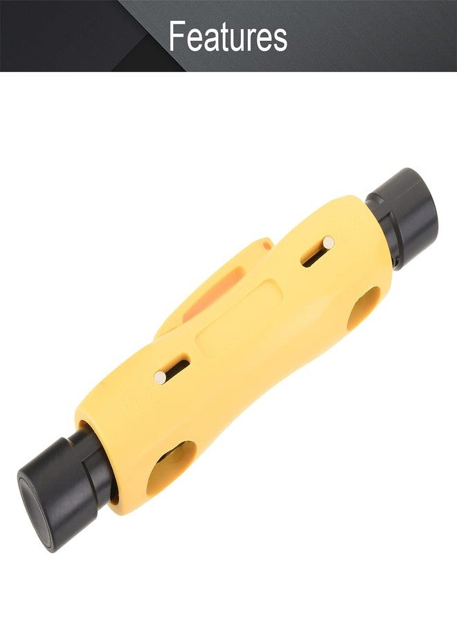 اتول مارت أداة تجريد الكابلات المحورية من Utoolmart، قطعتان لتجريد الكابلات المحورية RG6 وRG11، قاطع أسلاك مزدوج الطرف لتجريد الكابلات المحورية RG7/11 وRG59/6 أو RG6 - Image 4