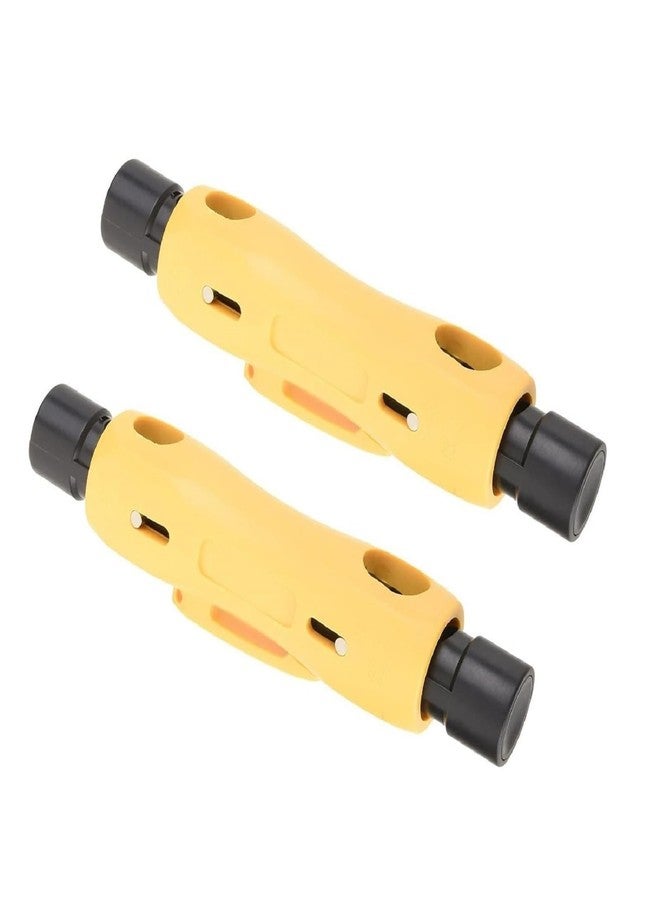 اتول مارت أداة تجريد الكابلات المحورية من Utoolmart، قطعتان لتجريد الكابلات المحورية RG6 وRG11، قاطع أسلاك مزدوج الطرف لتجريد الكابلات المحورية RG7/11 وRG59/6 أو RG6 - Image 1