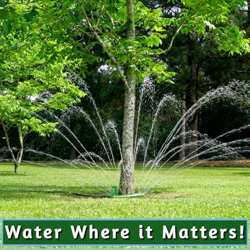 Tree Hugger Tree Watering System - 360° Outward Spray Tree Watering Ring - Sprinkler Ring for Trees & Shrubs - Reaches The Nutrition Zone for Tree Root Watering (11 Inch) - Image 4