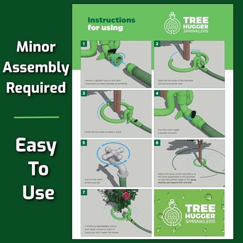 Tree Hugger Tree Watering System - 360° Outward Spray Tree Watering Ring - Sprinkler Ring for Trees & Shrubs - Reaches The Nutrition Zone for Tree Root Watering (11 Inch) - Image 5