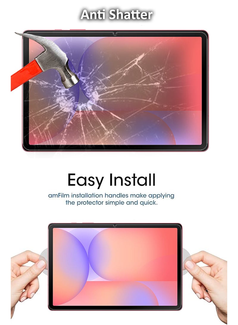 REWO For Samsung Galaxy Tab S10 Lite - 10.9 inches - Tempered Glass Screen Protector - Premium HD Delicate Touch , Higher Transparency , Easy to Install ,Anti-scratch and Bubble-free Screen Protector - Clear - Image 2