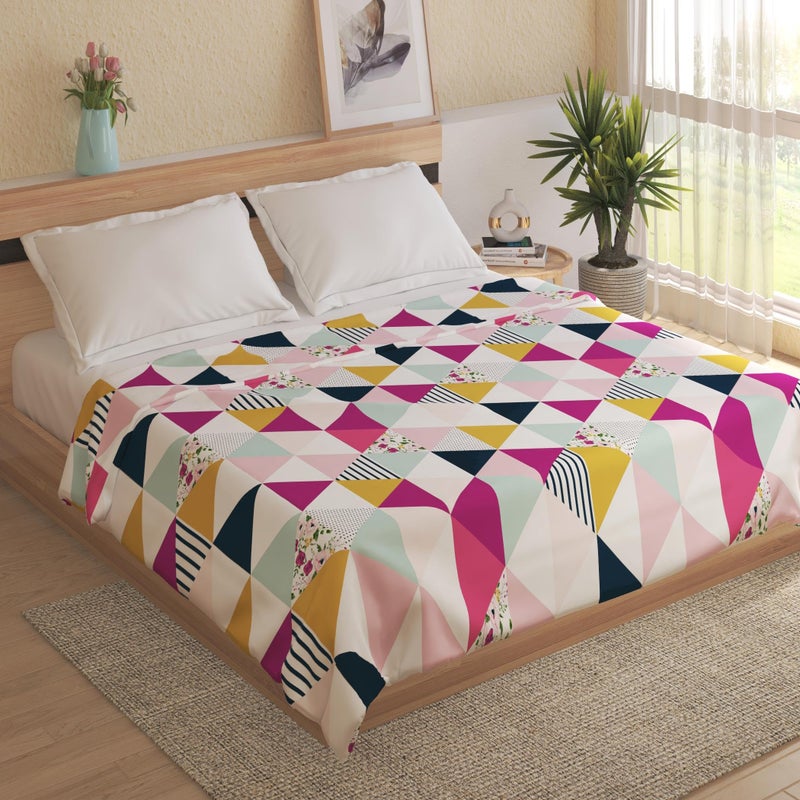 Home Centre Corsica Elegant Microfibre Printed Double Dohar - Image 1