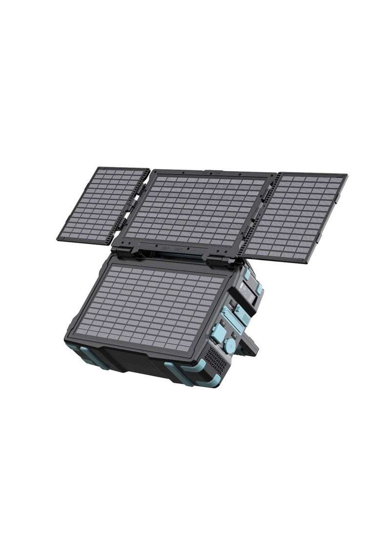Powerology Portable Solar Power Generator and rechargeable 284W/H 400W QC  Black  - Image 3