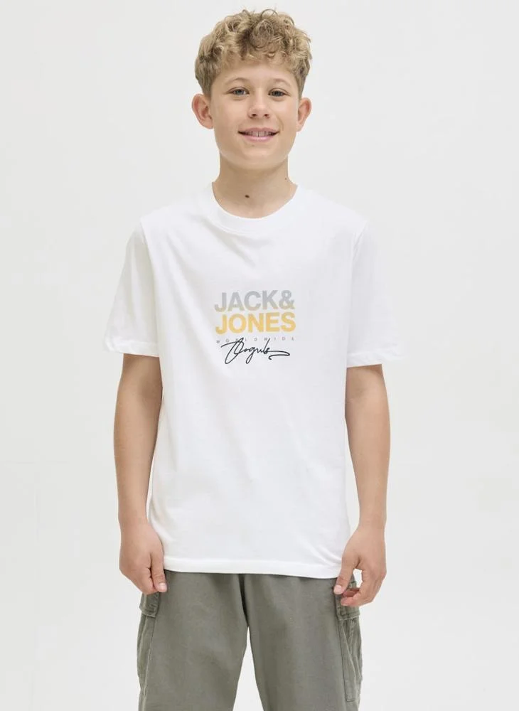Jack & Jones Junior Kids Jorcanggu Crew Neck T-Shirt