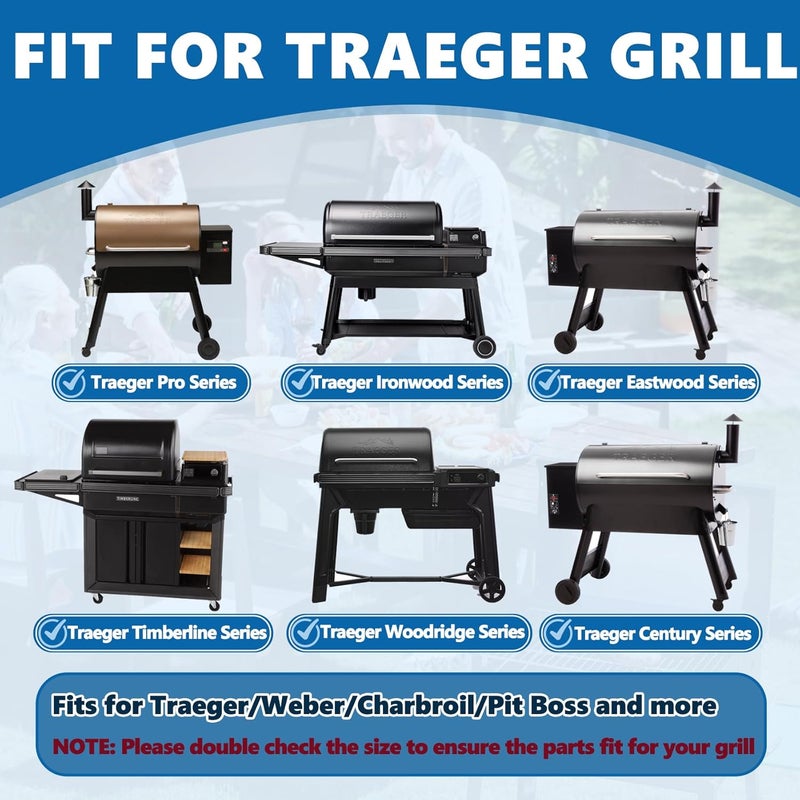 SafBbcue صينية شواء SafBbcue لشوايات الحبيبات Traeger Pro 575 Ridgeland 572 Pro 780 - Image 5