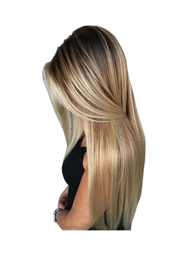 NIBEMINENT Long Straight Hair Wig Blonde 65cm - Image 5