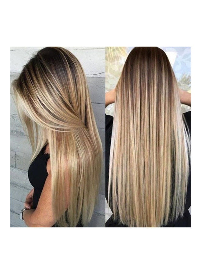 NIBEMINENT Long Straight Hair Wig Blonde 65cm - Image 3